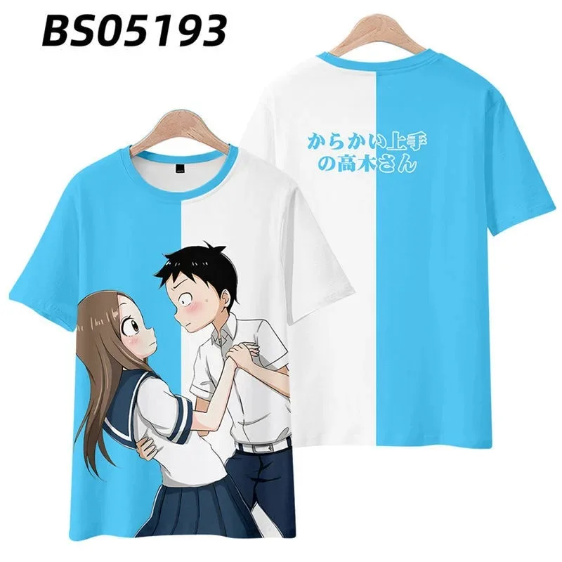 Футболка с круглым вырезом и коротким рукавом принтом каракай жужузу