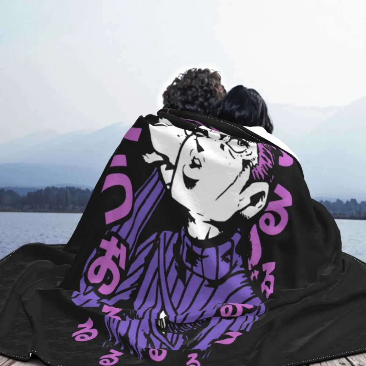 Пушистое одеяло Doppio Jojos Bizarre Vinegar Adventure Golden Wind