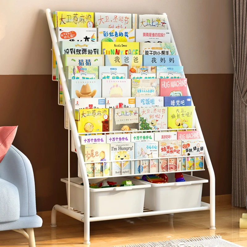 

Детские книжные полки, книжки для картин, игрушки, хранилище, простая встроенная полка, шкафчики, бытовая Многоуровневая полка.