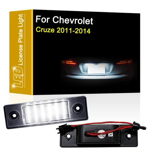 Фотоламсветильник 12 В для Chevrolet Chevy Cruze 2011 2012 2013 2014, белая в сборе для номерного знака