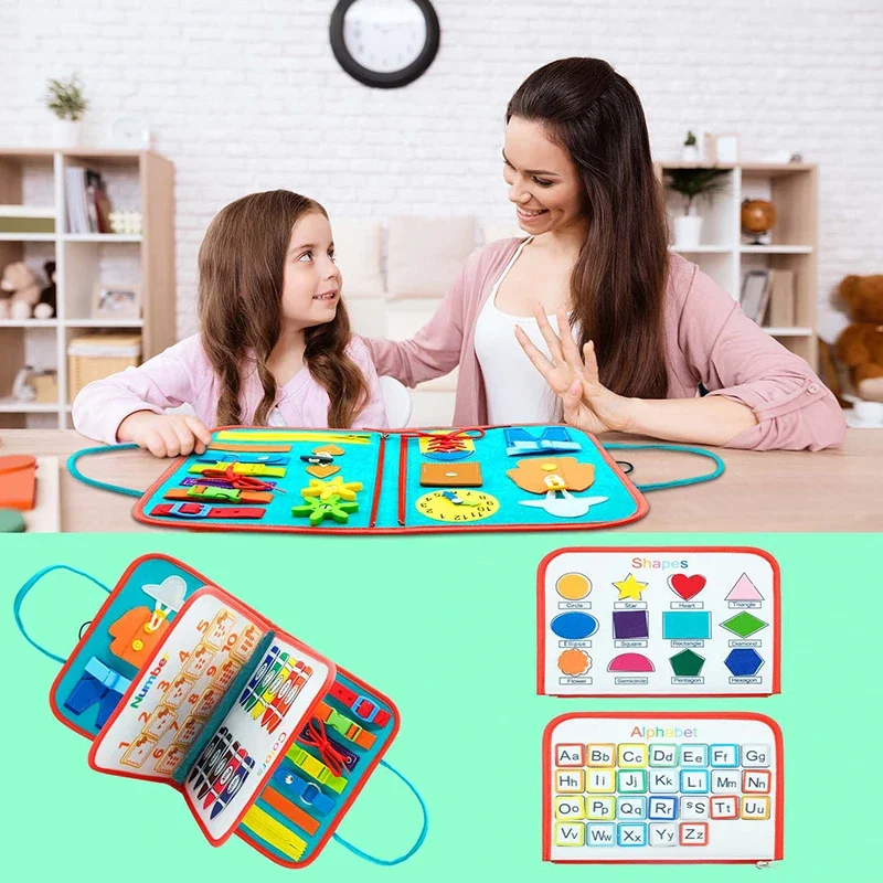 Обучающая доска Монтессори для детей 3-6 лет