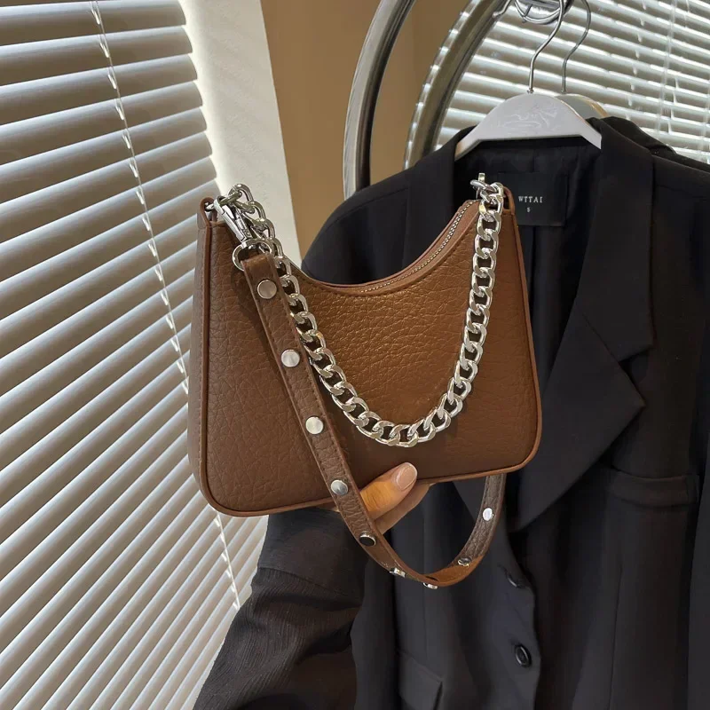 Осенне-зимняя нишевая Ретро сумка для женщин 2024 популярная универсальная через