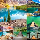 Набор для рисования по номерам на холсте горы и Озеры