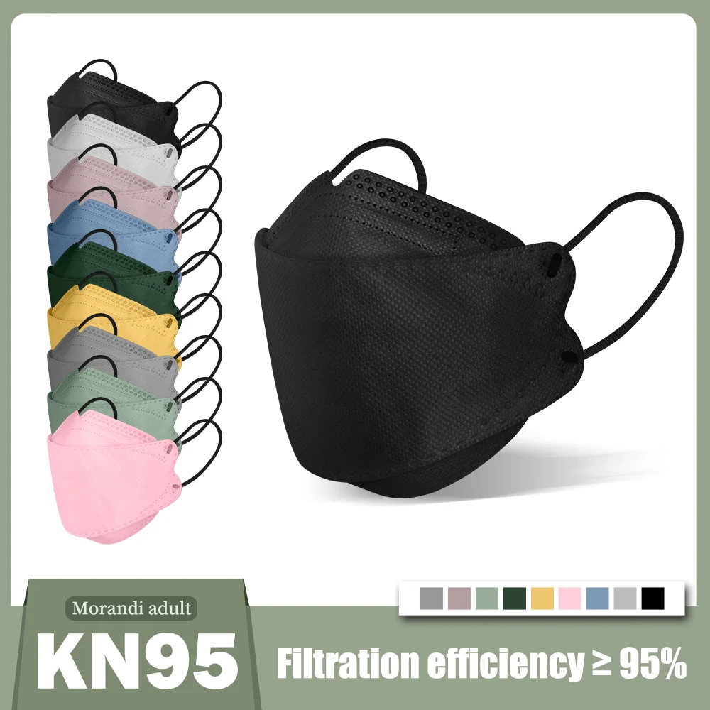 Маски Цветные FFP2 Mascarillas KN95 сертифицированные Mascarilla FPP2 Homologada Cubrebocas лицевая маска KN