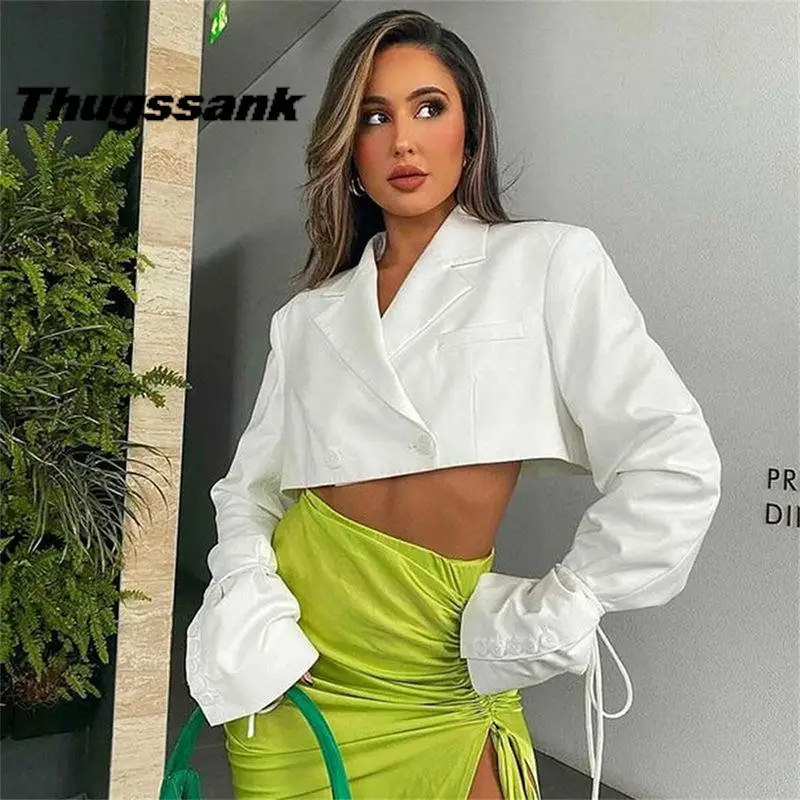 

Casual Small Suit Best Seller in Europe and America Women's Clothing 2022 Summer New Tied Long Sleeves Two-Button Suit