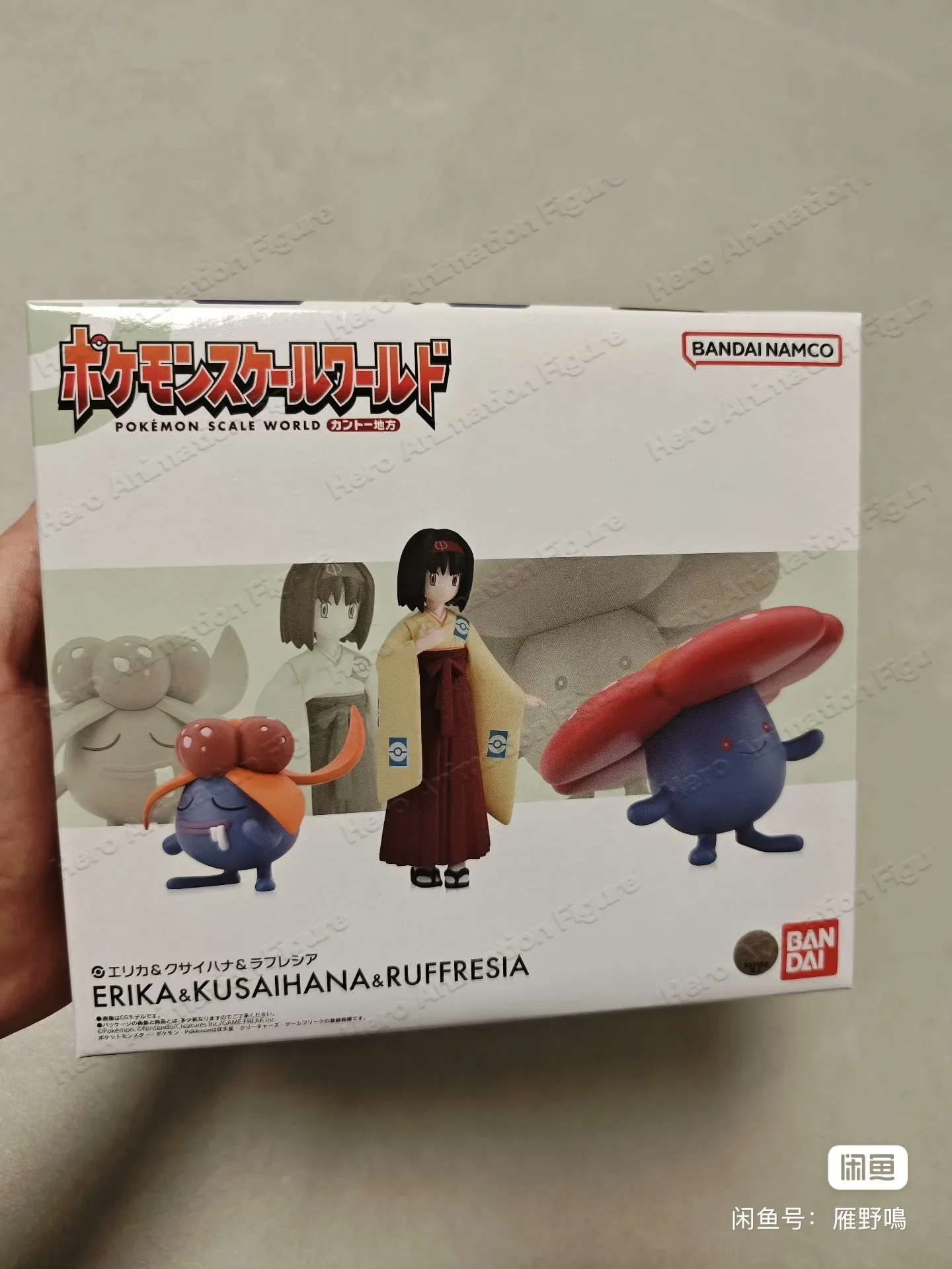 Фото В наличии: Оригинальные фигурки BANDAI SCALE WORLD Pokemon Kanto Region Erika Vileplume Gloom, аниме-игрушки, подарок, коллекционная модель №2