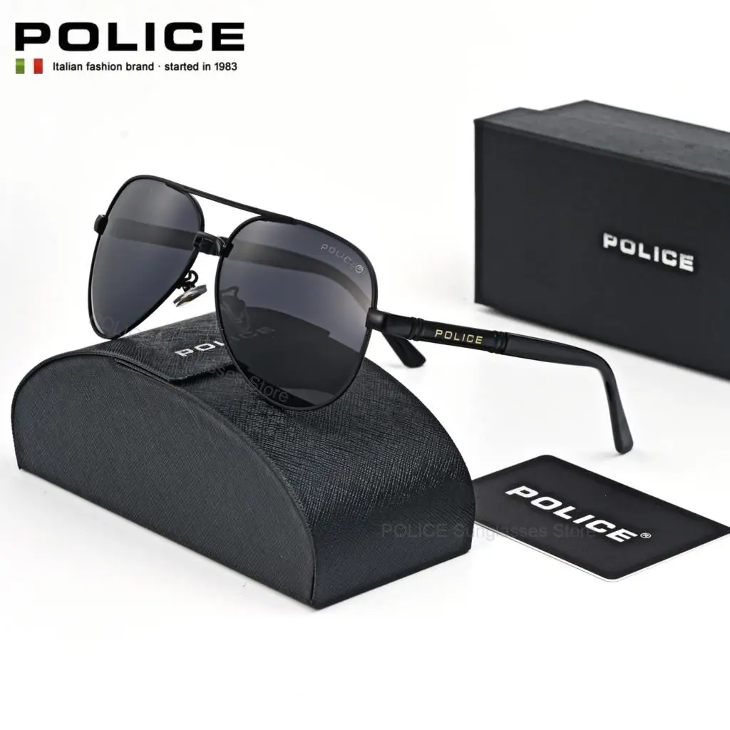 

POLICE Luxury Brand Sunglasses Fashion trend Men Polarized Brand UV400 Design Eyewear Male Anti-glare Driving Glasses