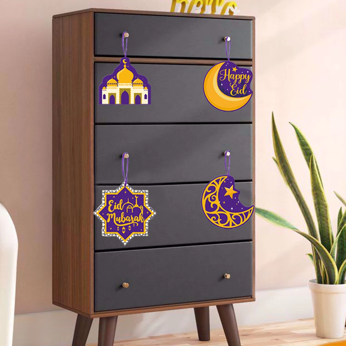 Ярлык для украшения Eid Mubarak ярлык Рамадана Kareem яркие таблички 2023 оформления