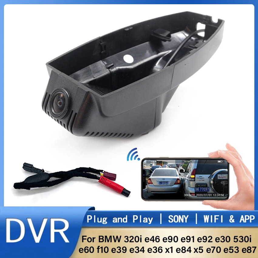 

HD Car DVR Wifi Video Recorder Dash Cam 170°FOV For BMW 320i e46 e90 e91 e92 e30 530i e60 f10 e39 e34 e36 x1 e84 x5 e70 e53 e87
