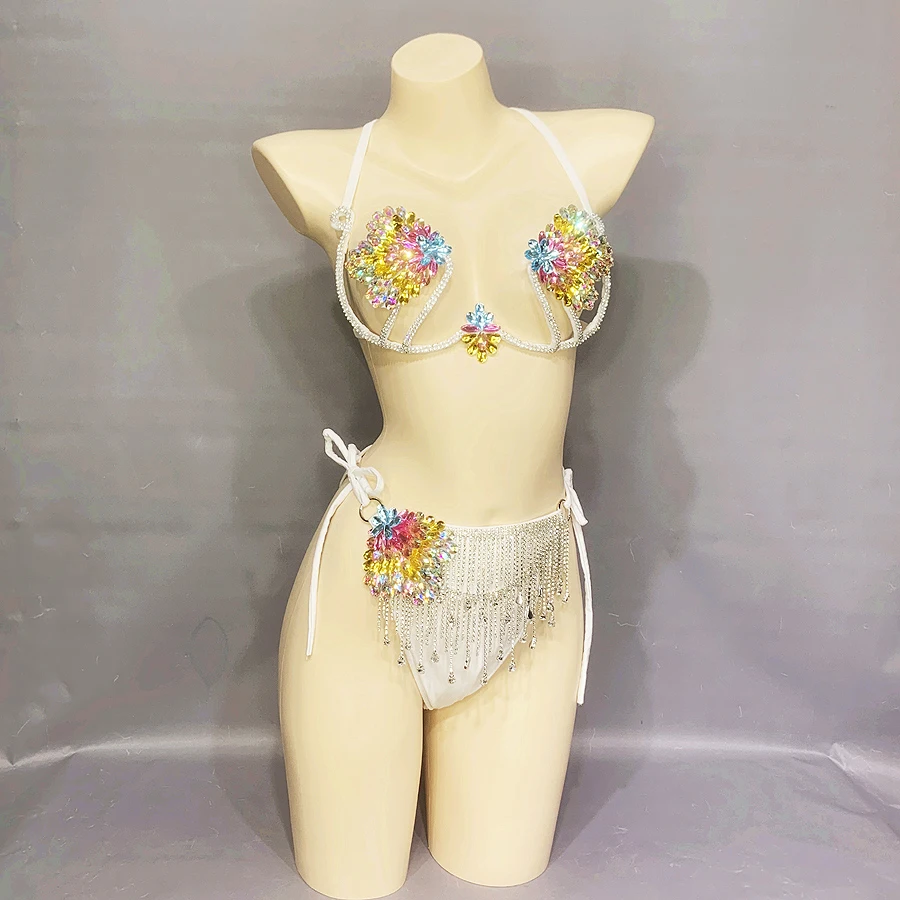 Женские сексуальные драгоценные камни брифы трусики костюм самбы карнавал для