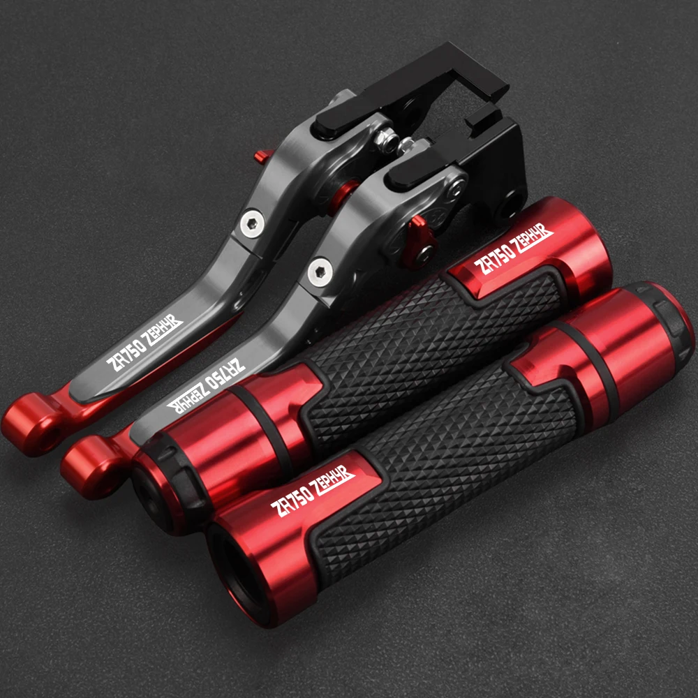 

Motorcycle Adjustable Clutch Brake Levers 22MM Hand Grips Handlebar FOR Kawasaki ZR750ZEPHYR ZR 750 1991-1993 1992 ZR750 ZEPHY