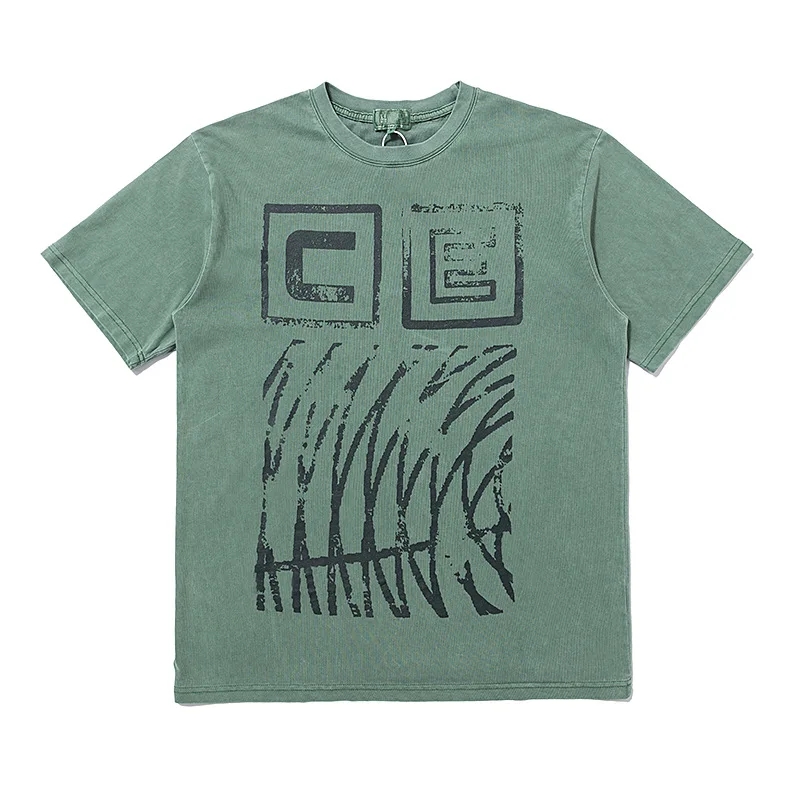 

CAVEMPT C.E T-shirt Men Women 1:1 Graffiti Lettered Short Sleeve Batik C.E Top