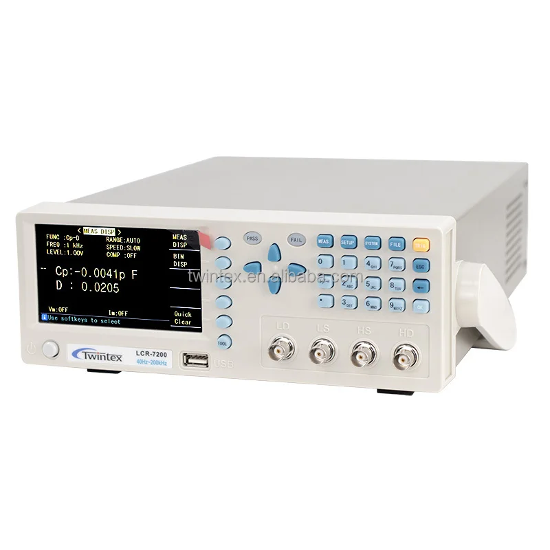 

Display LCR-7010 High Precision Digital LCR Meter With 100Hz,120Hz,1kHz,10kHz