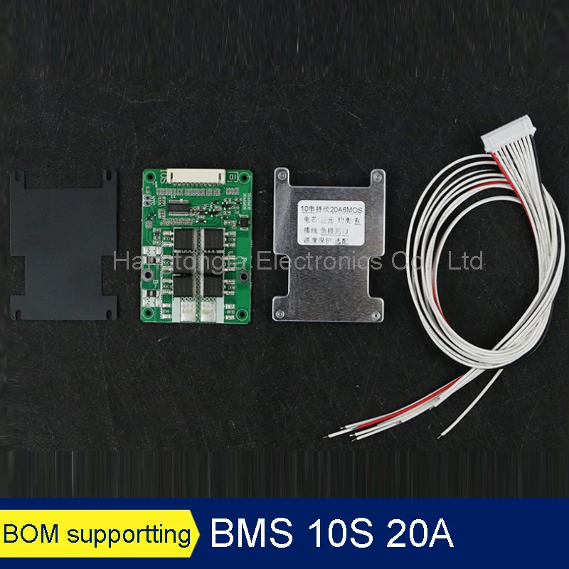 10S BMS 15A 20A 30A 36V PCM PCB 3 7V литиевый аккумулятор 18650 зарядная плата баланс общий порт