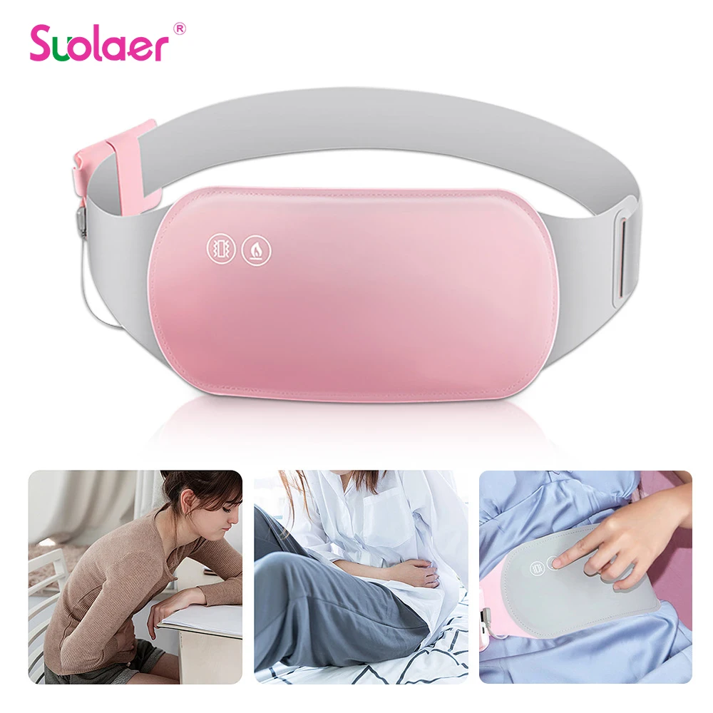 

Lady Heating Warm Palace Belt Massager Hot Compress Uterus Menstrual Stomachache Waist Pain Abdominal Cold Relieve Warm Belly