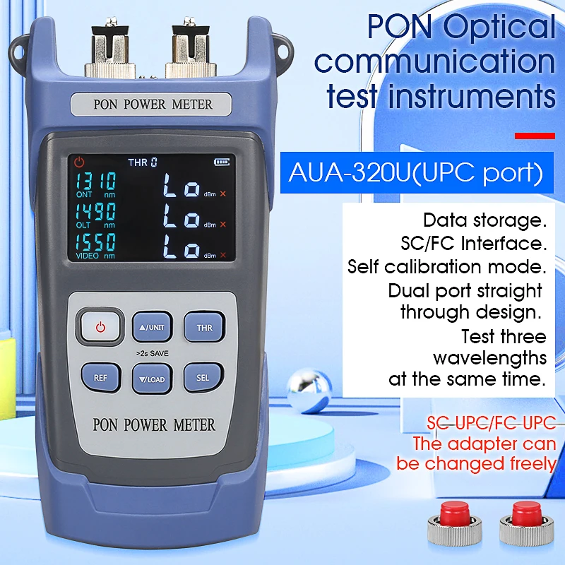 NEW AUA-320U/A Fiber Optical PON Power Meter Detection Online Test PON Optical Power