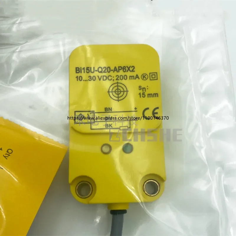 

Новый датчик приближения BI15U-Q20-AP6X2 BI15U-Q20-AN6X2, плоский, квадратный, трехпроводной, PNP, нормально открытый, 3 шт.