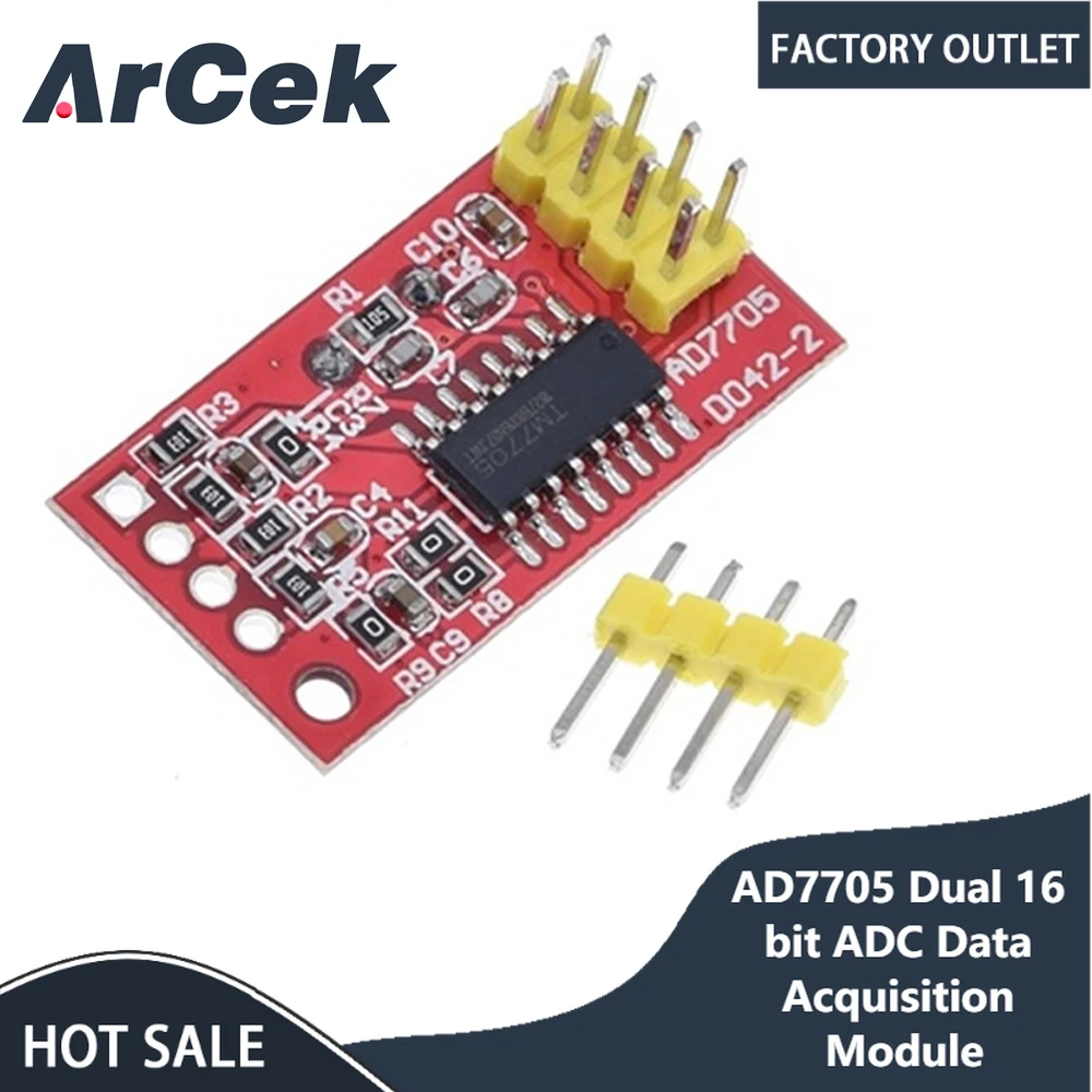 

AD7705 двойной 16-битный ADC модуль сбора данных с входным коэффициентом усиления программируемый SPI интерфейс TM7705