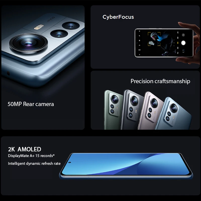 Смартфон Xiaomi 12 Pro Mi с глобальной прошивкой Snapdragon 8 Gen 1 128 ГБ/256 ГБ дисплей 120 Гц