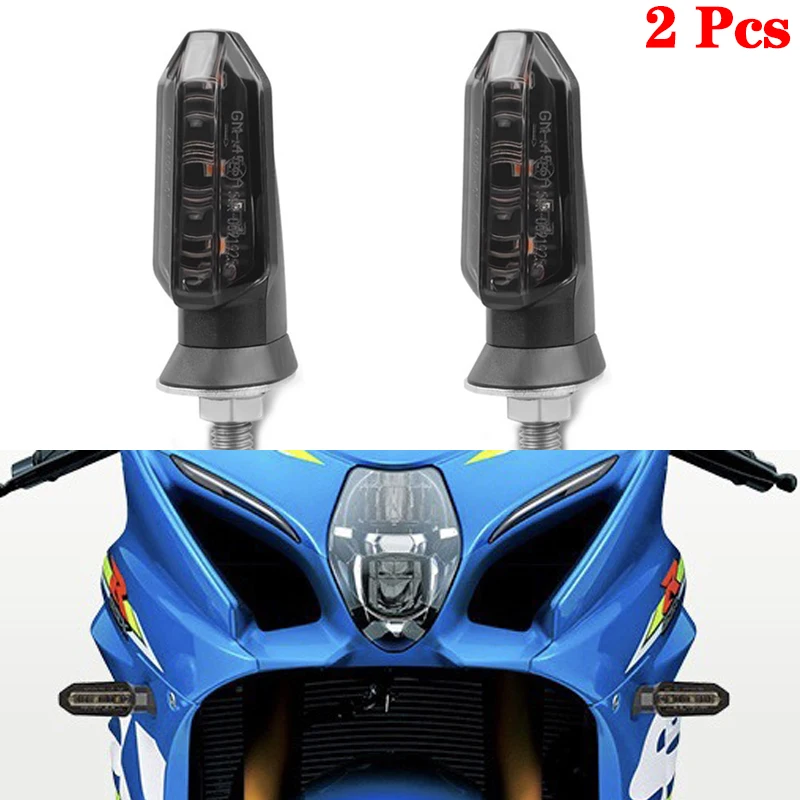 

Светодиодный указатель поворота мотоцикла, янтарный индикатор, водонепроницаемая светодиодная лампа, универсальная 12 В для Honda CBR500R CBR650R CRF250L Rebel 500