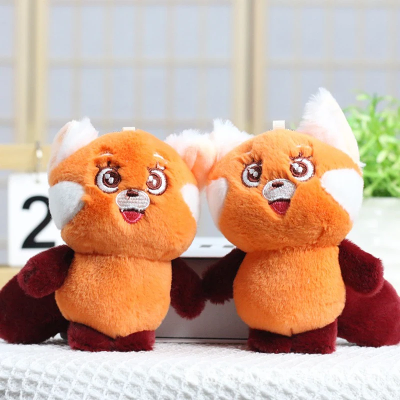 

12 см Милая мультяшная енота, искусственная плюшевая игрушка, сумка для куклы-белки, шарм, брелок, тканевая кукла, детский подарок на день рождения