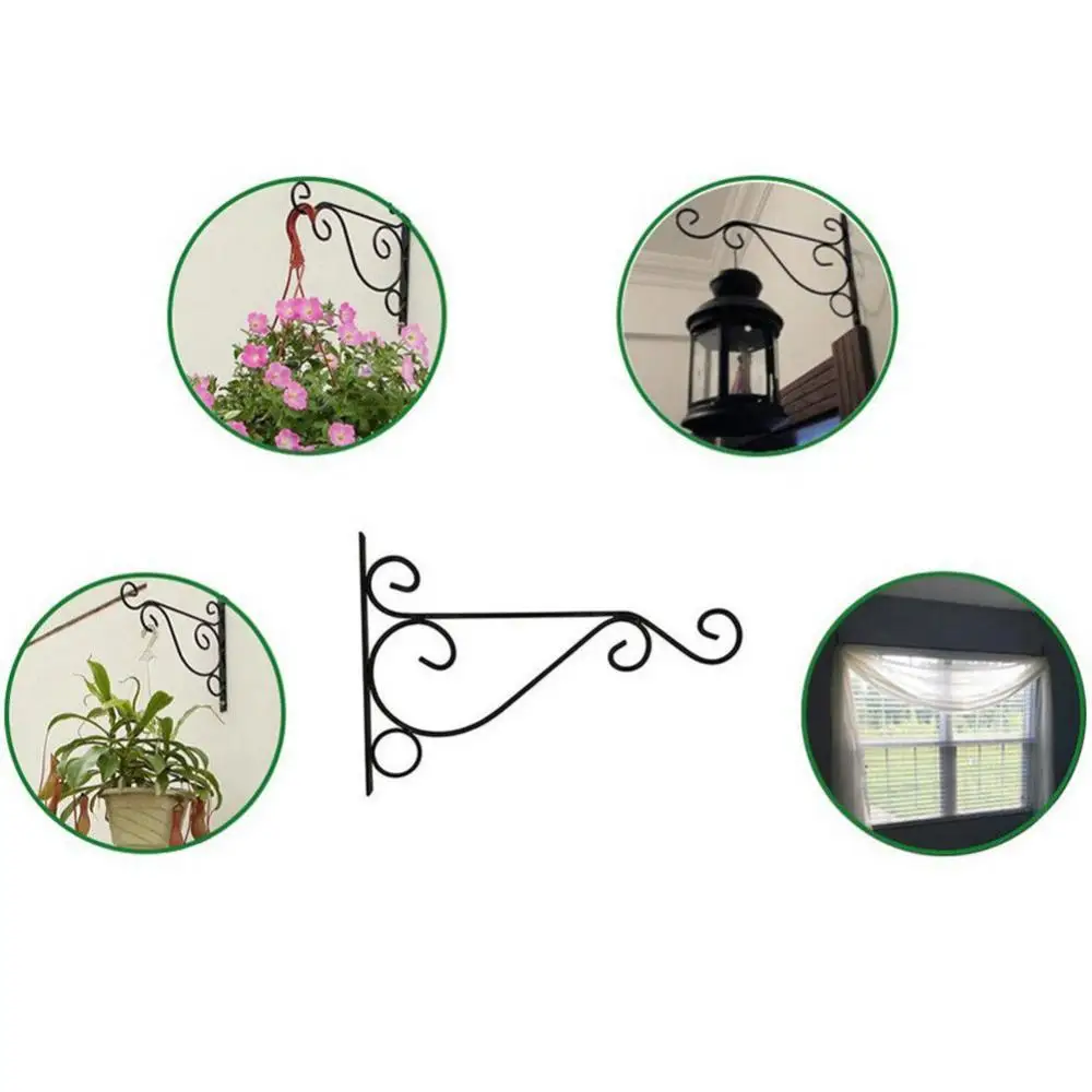 

Holder Iron Hook Hanger Metal Wall Hanging Bracket Art Plant Home Garden Decor