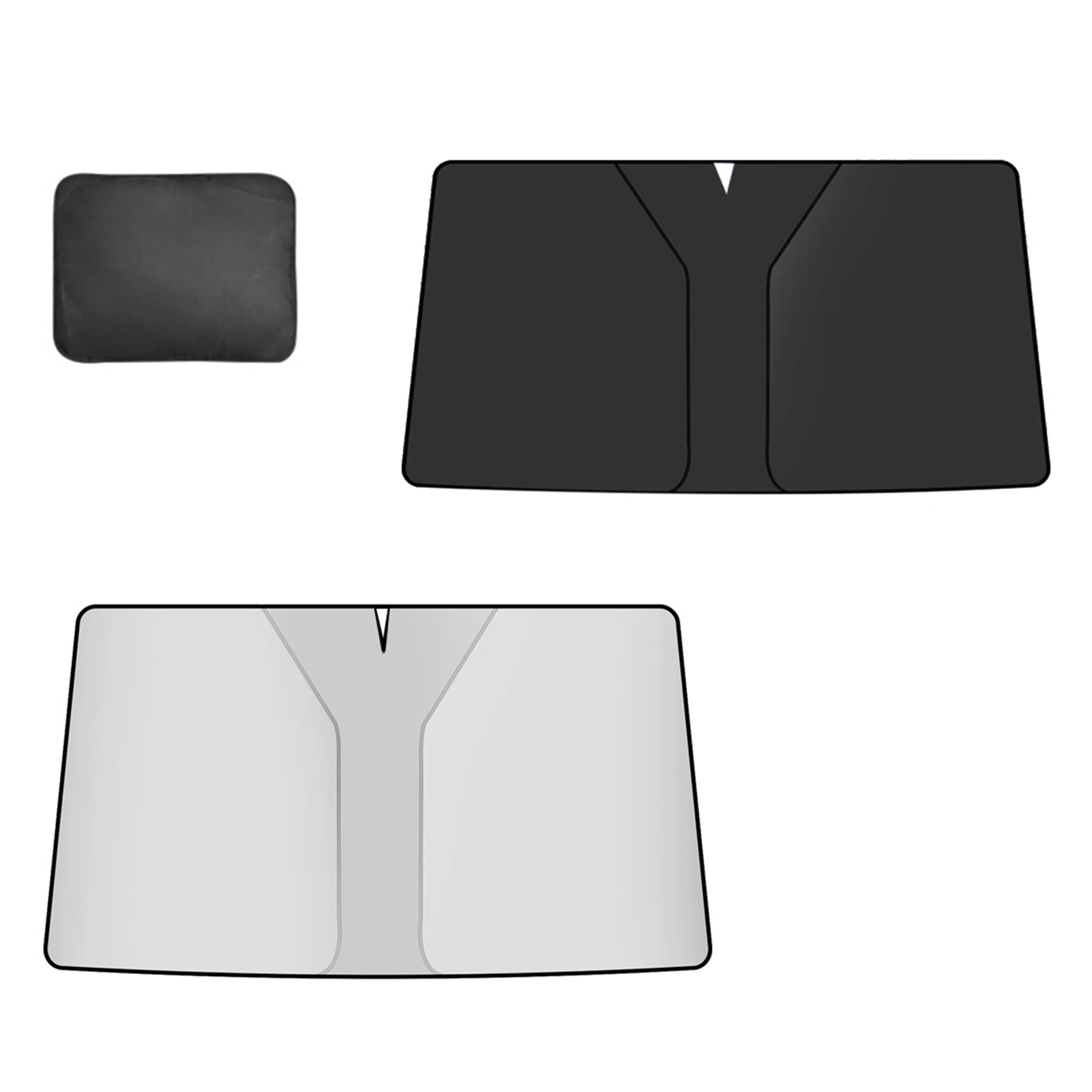 

Автомобильный дневной козырек для лета, универсальный солнцезащитный козырек для лобового стекла автомобиля с сумкой для хранения, защита ...