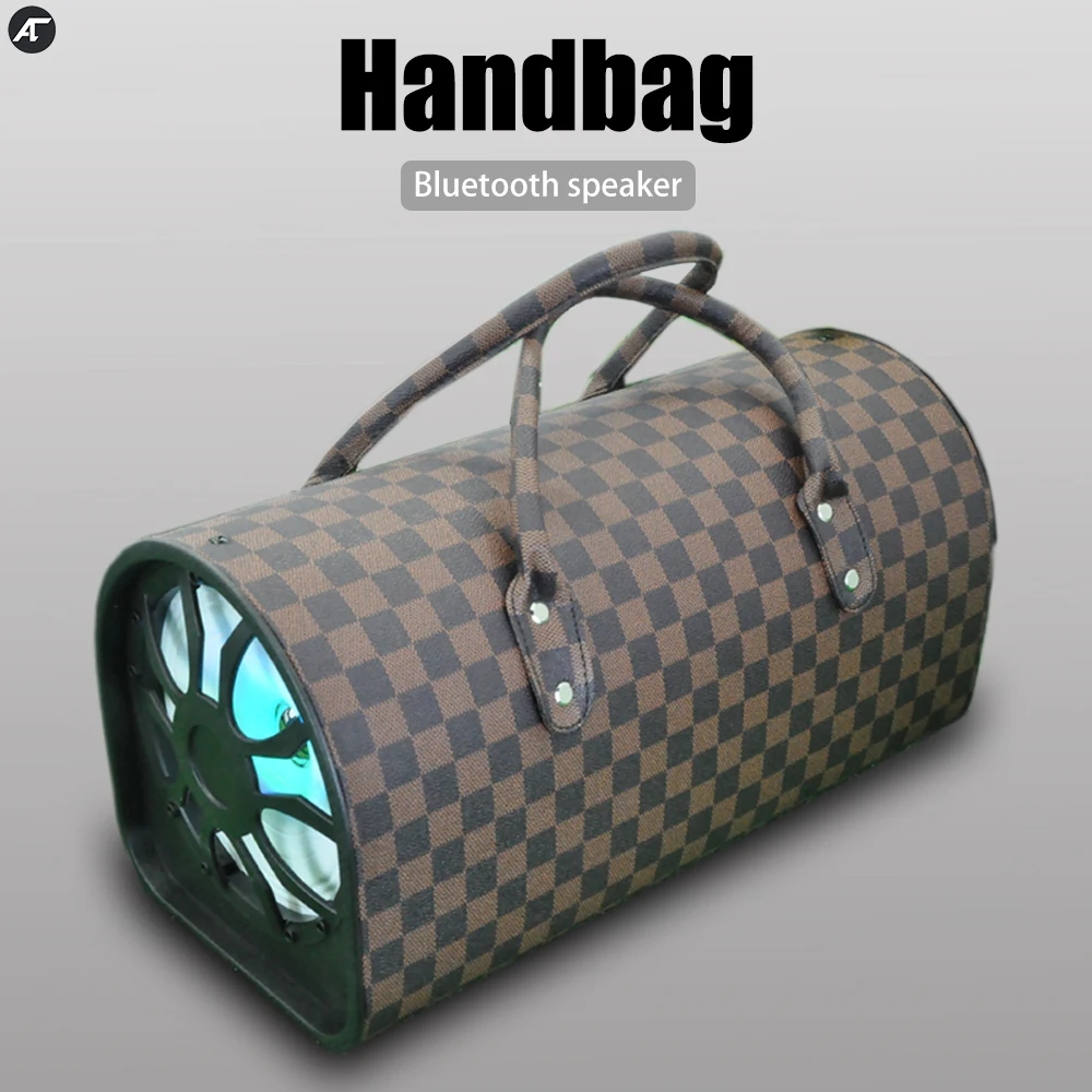 

Powerful 6" Handbag Speaker Bluetooth Wireless Sound Box Audio Center Stereo LED light Subwoofer Party Support FM Radio TF card