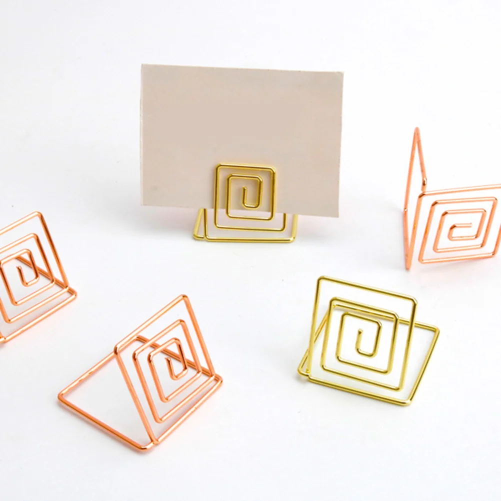 10 шт. квадратный держатель для фотографий металлические держатели бумаги зажимы