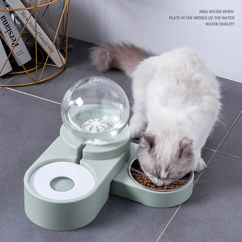 

Pet Feeding Double Moisture-proof Mouth Water Bowl Pet Automatic Water Drinker Pet Supplies Automatic Dog Feeder
