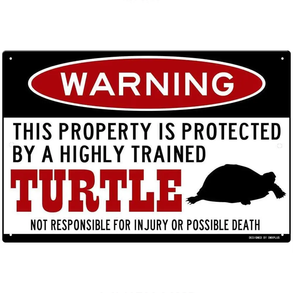 Знак черепахи FemiaD, металлические знаки, табличка для черепахи, табличка для черепахи домашних животных, жестяной знак для рептилий 8X12 дюймов