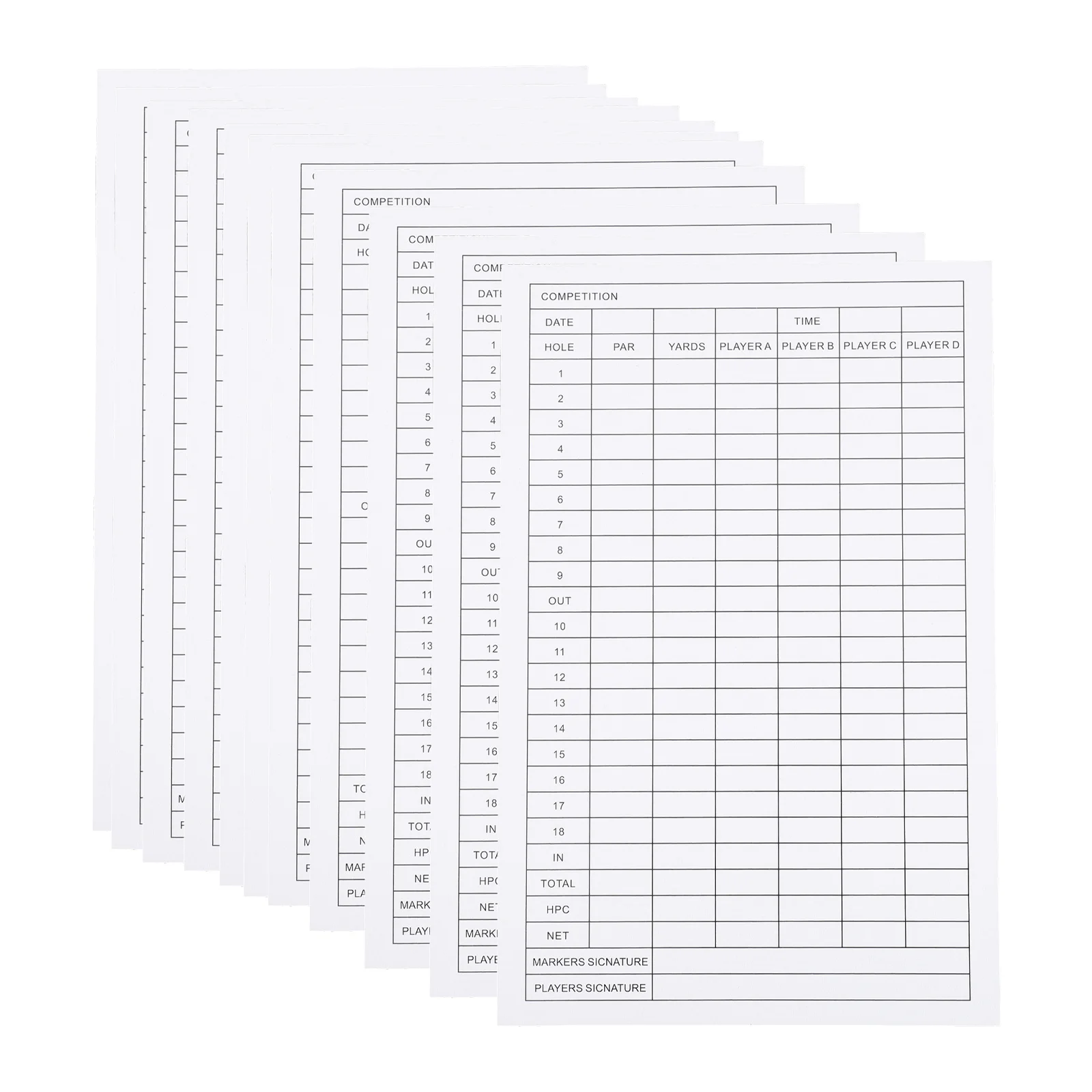 

12pcs Practical Durable Well-made Quality Score Record for Outdoor