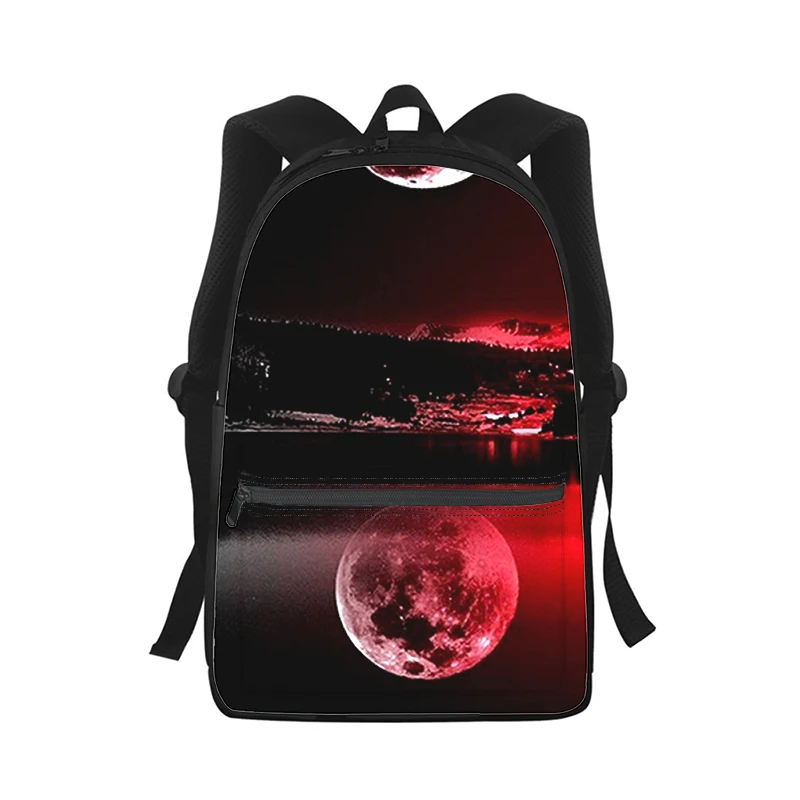 art moon Men Women Backpack 3D Print Fashion Student School Bag Laptop Backpack Kids Travel Shoulder Bag