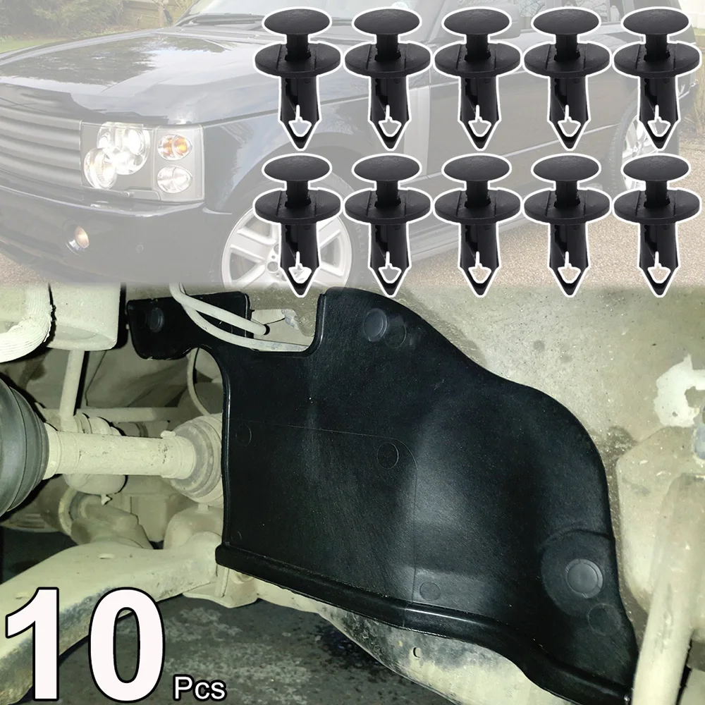 

10 шт. для Land Rover Range Rover P38A L322 1994-2012 Evoque L538 Rover Sport L320 двигатель под лотком, брызговик, ковер, заклепка, зажим