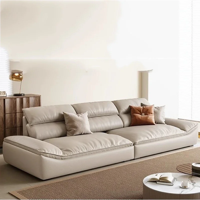 Итальянский прямой диван для гостиной роскошный отдыха в скандинавском стиле