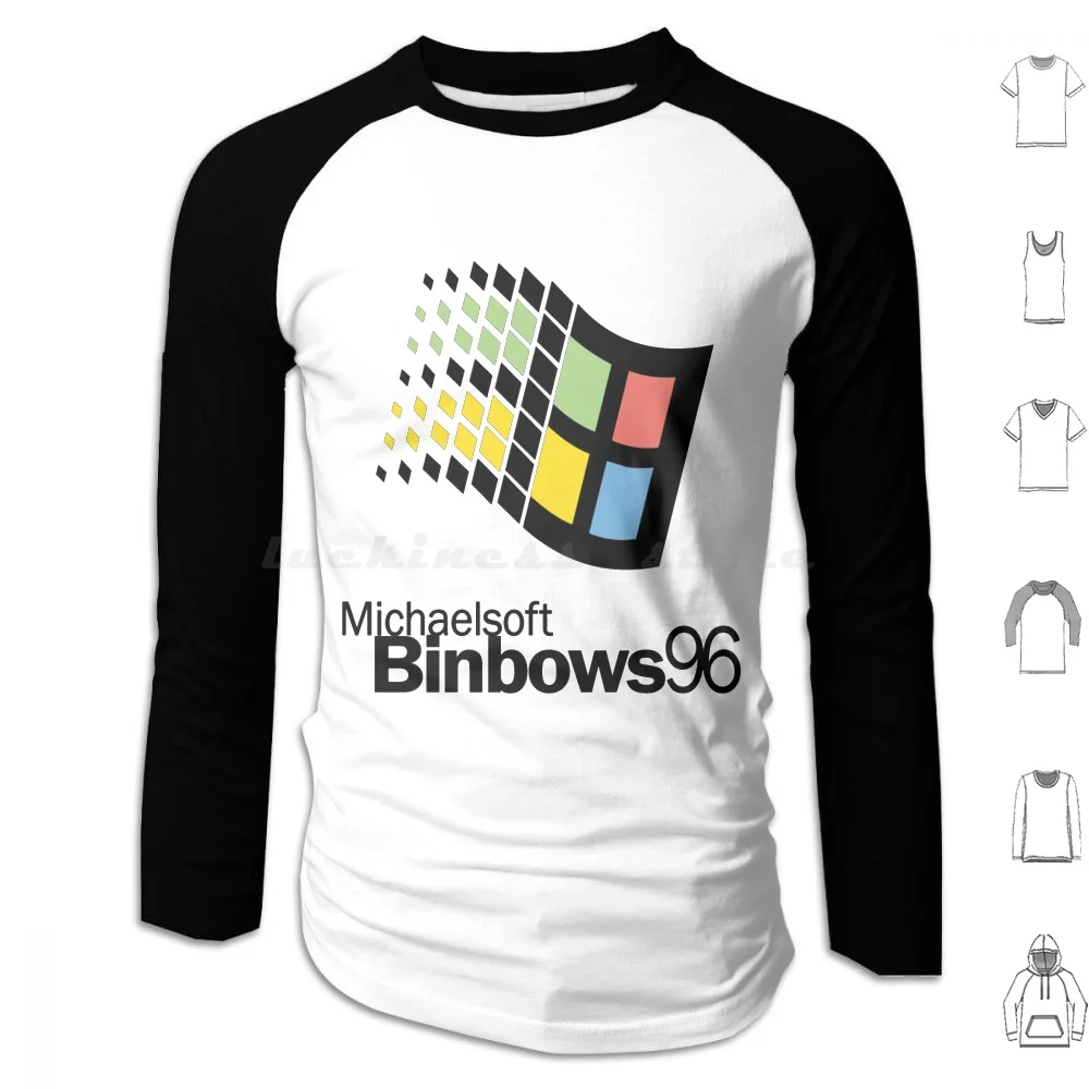 

Толстовка Michaelsoft Binbows 96 из хлопка с длинным рукавом Michaelsoft Binbows 96