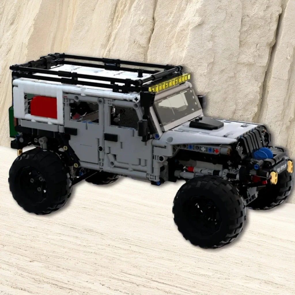 Фото 1260 деталей MOC LXF Jeep Wrangler Expedition: Техническая модель-конструктор, архитектурная игрушка, рождественский подарок, развивающий конструктор для детей №1