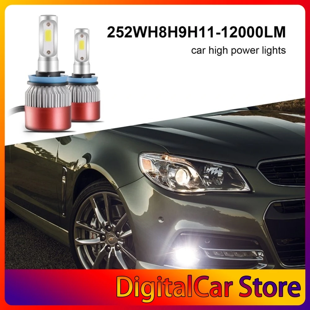 

Высококачественные автостайлинг светодиодные фары лампы совместимый эффективный декодер легкая установка водонепроницаемый 252 Вт лм H8/H9/H11