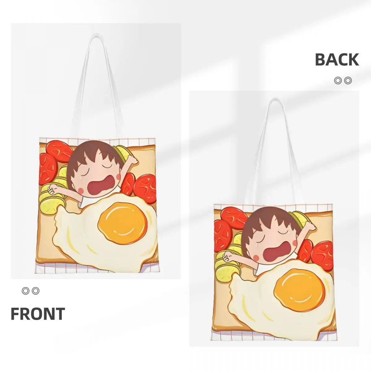 Чиби Маруко мультфильм аниме холст сумка-тоут яйцо одеяло продуктовые сумки