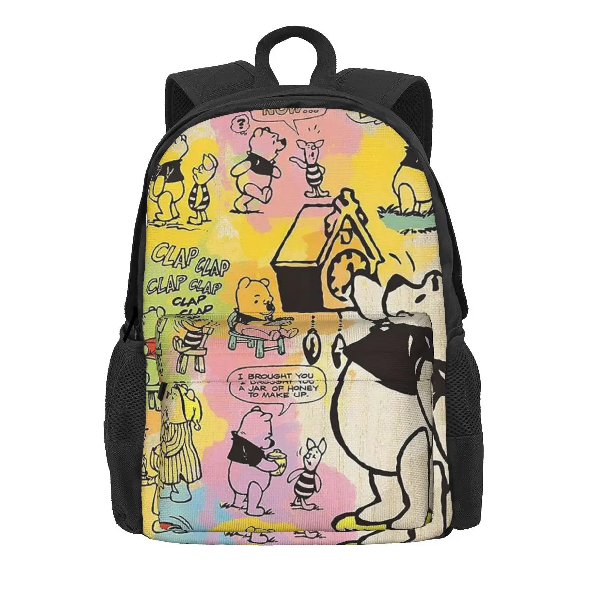 

Disney Winnie The Pooh Women Backpack Mochila Classical Student School Bag Cartoon Computer Backpack Kids Travel Shoulder Bag