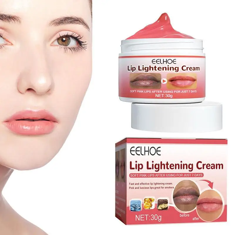 

Осветлитель для губ для темных губ, увлажняющий нежирный осветлитель для губ, бальзам 30 г, осветлитель для губ для курильщиков, Питательный ...