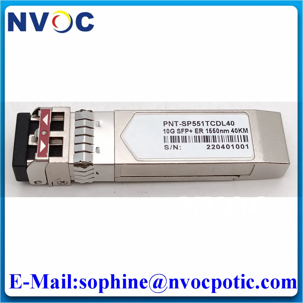 

10GBASE-ER SFP + 1550nm 40km DOM Модуль трансивера, 10G SFP Dual LC дуплексное волокно (SMF) с переключателем Cisco/Mikrotik/Huawei