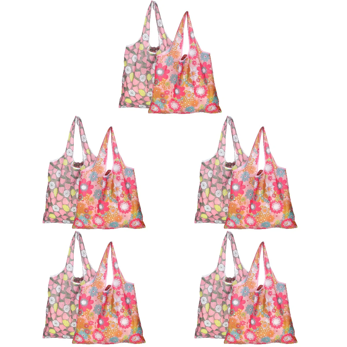 

10 Reusable Large Storage Grocery Folding Grocery Vegetable Foldable Grocery for Outdoor Grocery