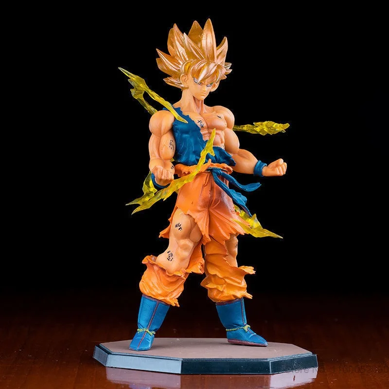 Bandai Драконий жемчуг Goku экшн-фигурка Аниме Супер сайян модель подарки