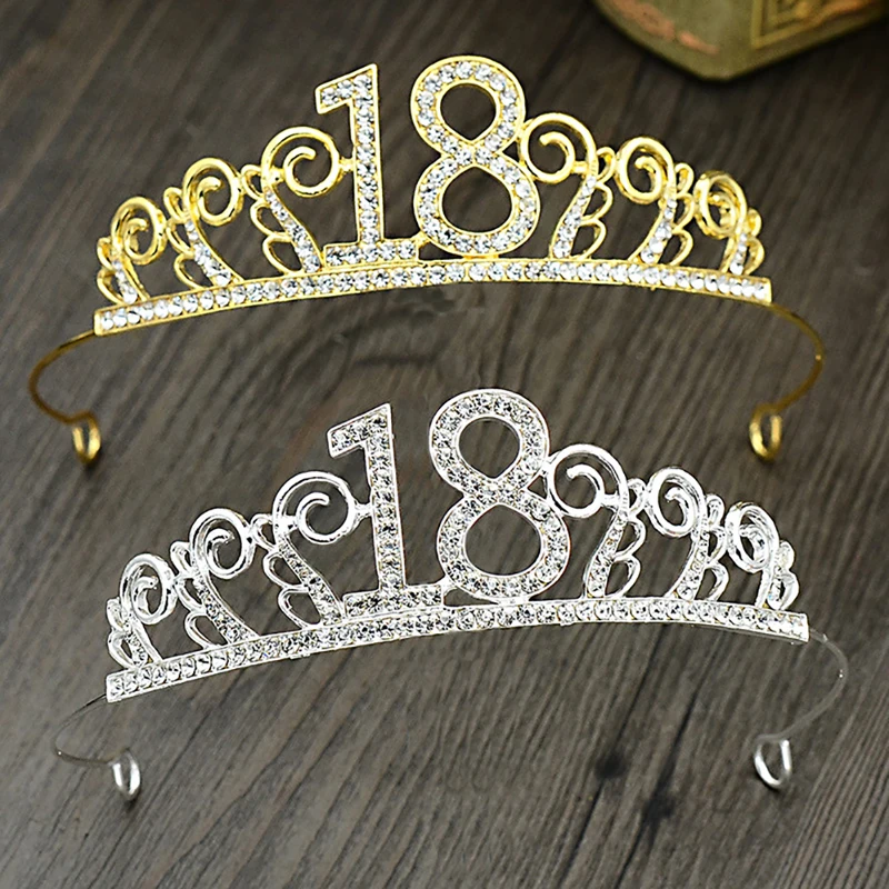 

Birthday Princess Crown Headband Crystal Wedding Crown Hairband Hair Headwear