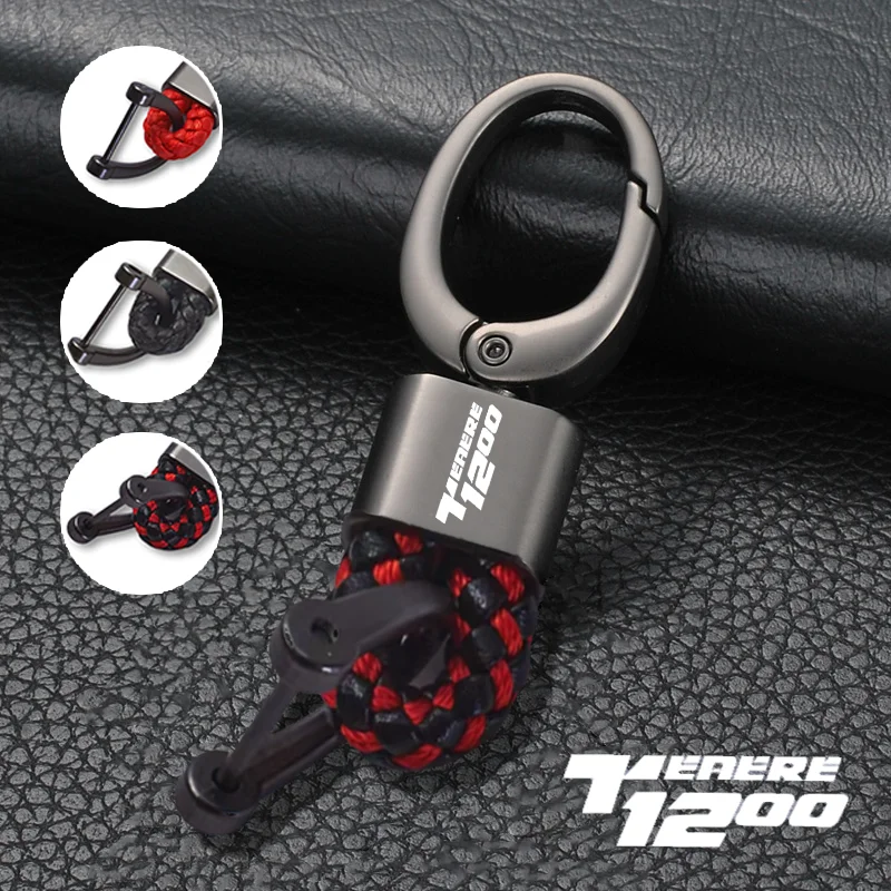 

For yamaha Super tenere1200 TENERE 1200 XT1200Z 2014-2021 Custom LOGO Motorcycle Accessories Braided Rope Keyring Metal Keychain