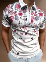 handsome well fitting new men shirts short sleeve lapel flower tops 2022 male zip holiday vacation collared blouse s 5xl incerun