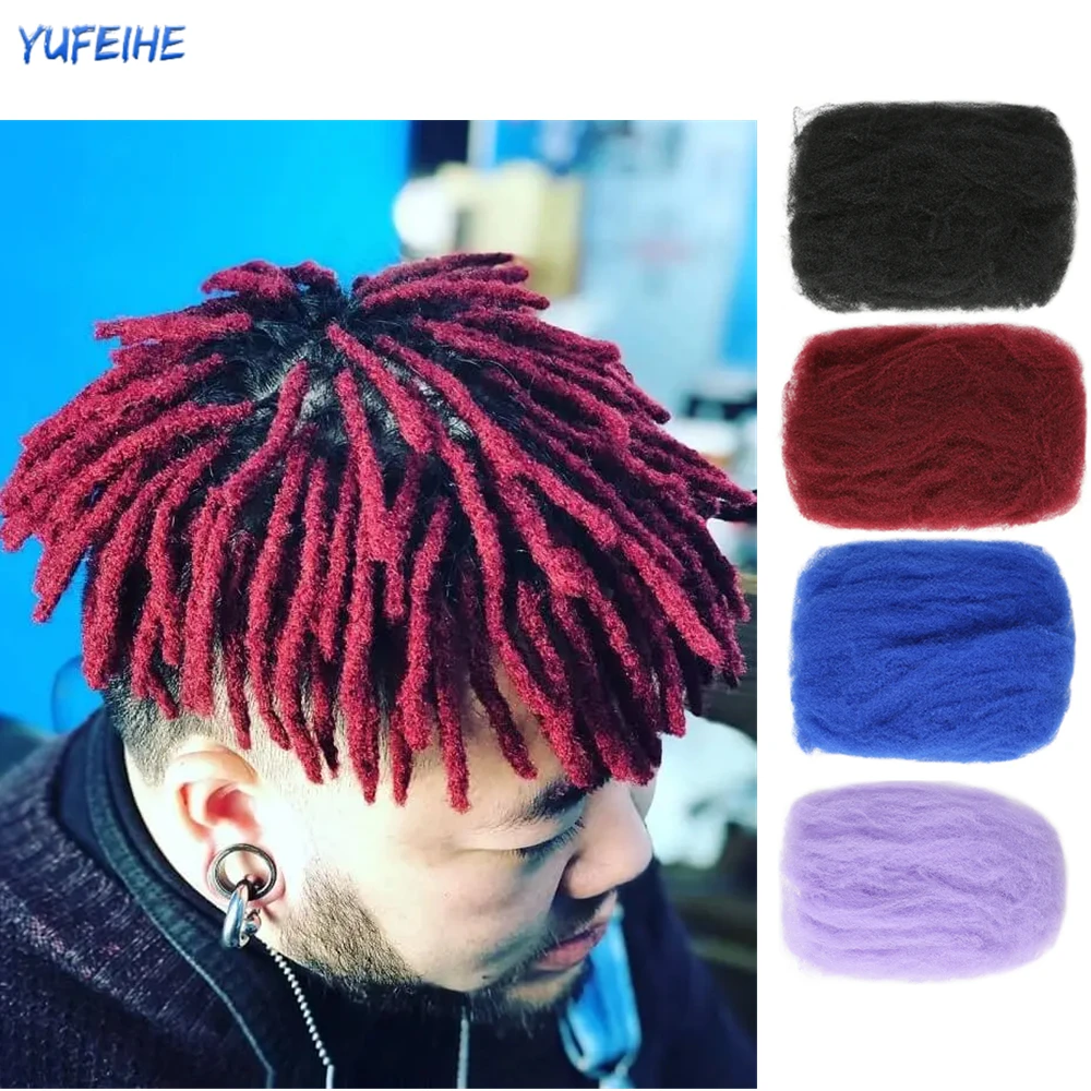 Afro Kinky Curly Hair Bulk Synthetic Brazilian Remy Hair Extensions Hightop Locs Dreadlock Hairstyles For Men Short Braid Hair