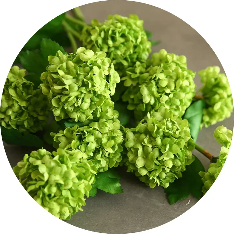 

Искусственные цветы гортензии шелковые