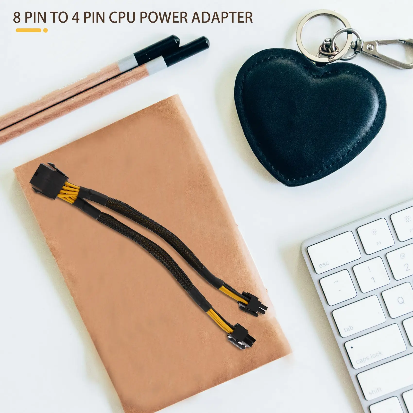 8-контактный разветвитель ЦП ATX гнездовой разъем на двойной 8(4 + 4) штырьковый штырь